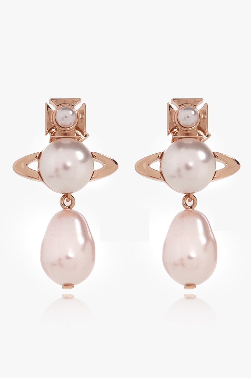 Pink 'Inass' earrings Vivienne Westwood